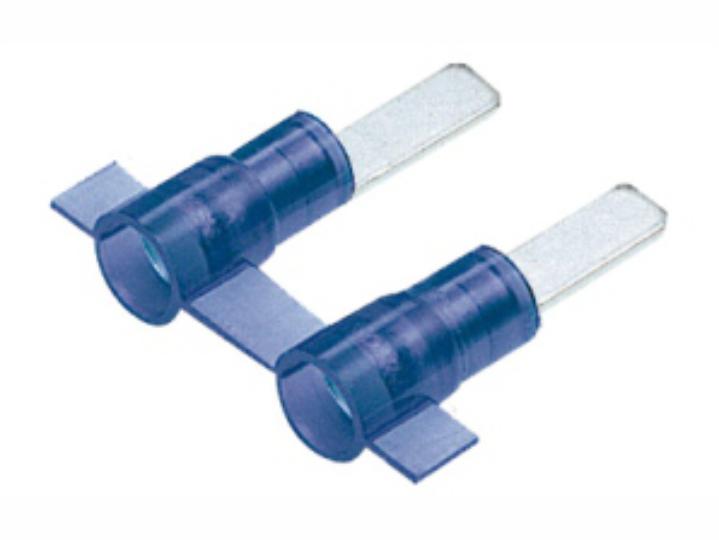 Blade Terminals-Nylon Insulated-Double crimp Reel Fed